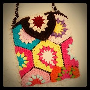 Colorful Flowers Design Wool Woven Handcrafted